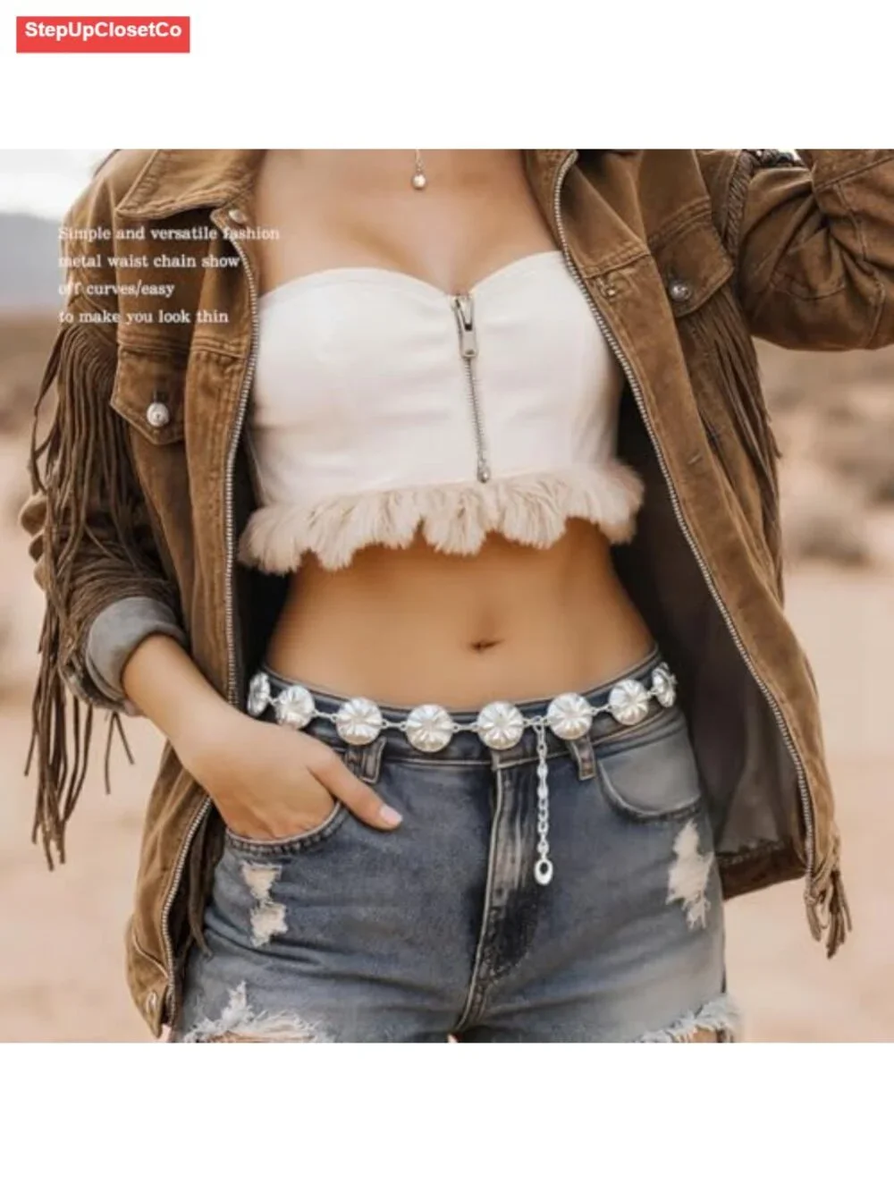 Waist Chain Belt Women Linked Belts for Jeans Dresses